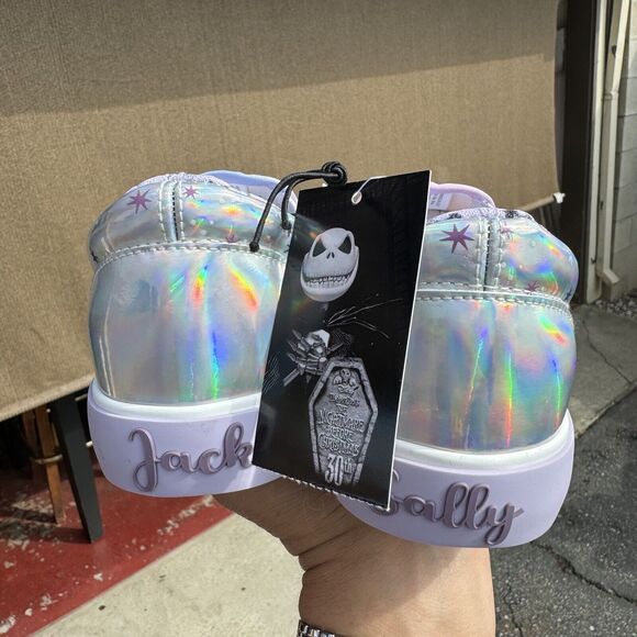 Nightmare Before Christmas Jack & Sally Slip On Shoes Women's 8 - Picture 4 of 9